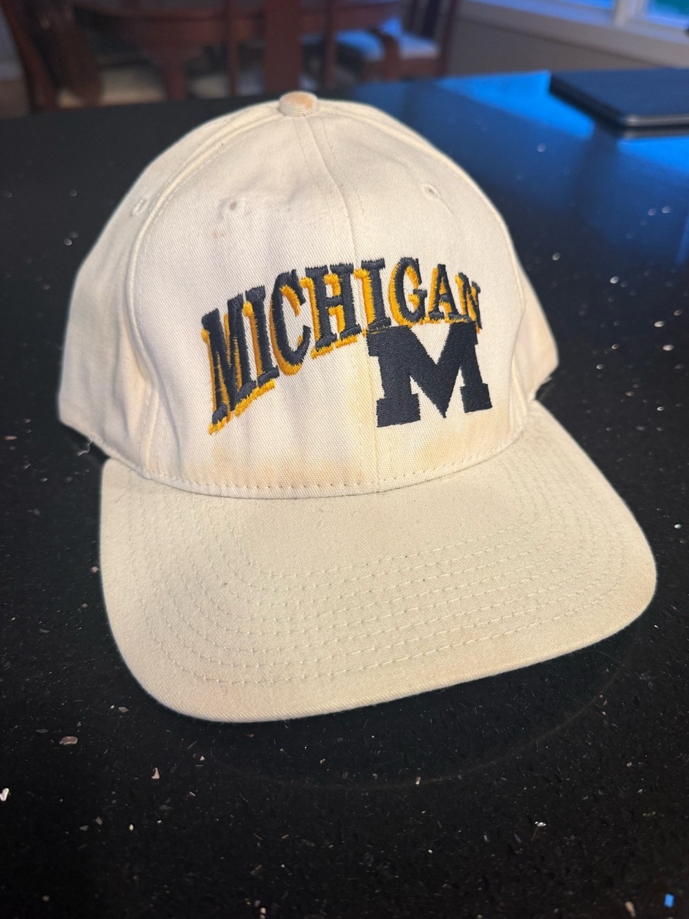 White Michigan University Wolverines Embroidered Hat